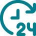 24 Hour Turnaround icons