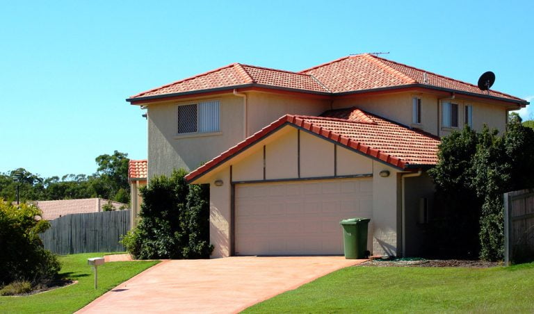 A house with a garage